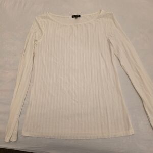 Massim Dutti Cream Color Long Sleeve Top